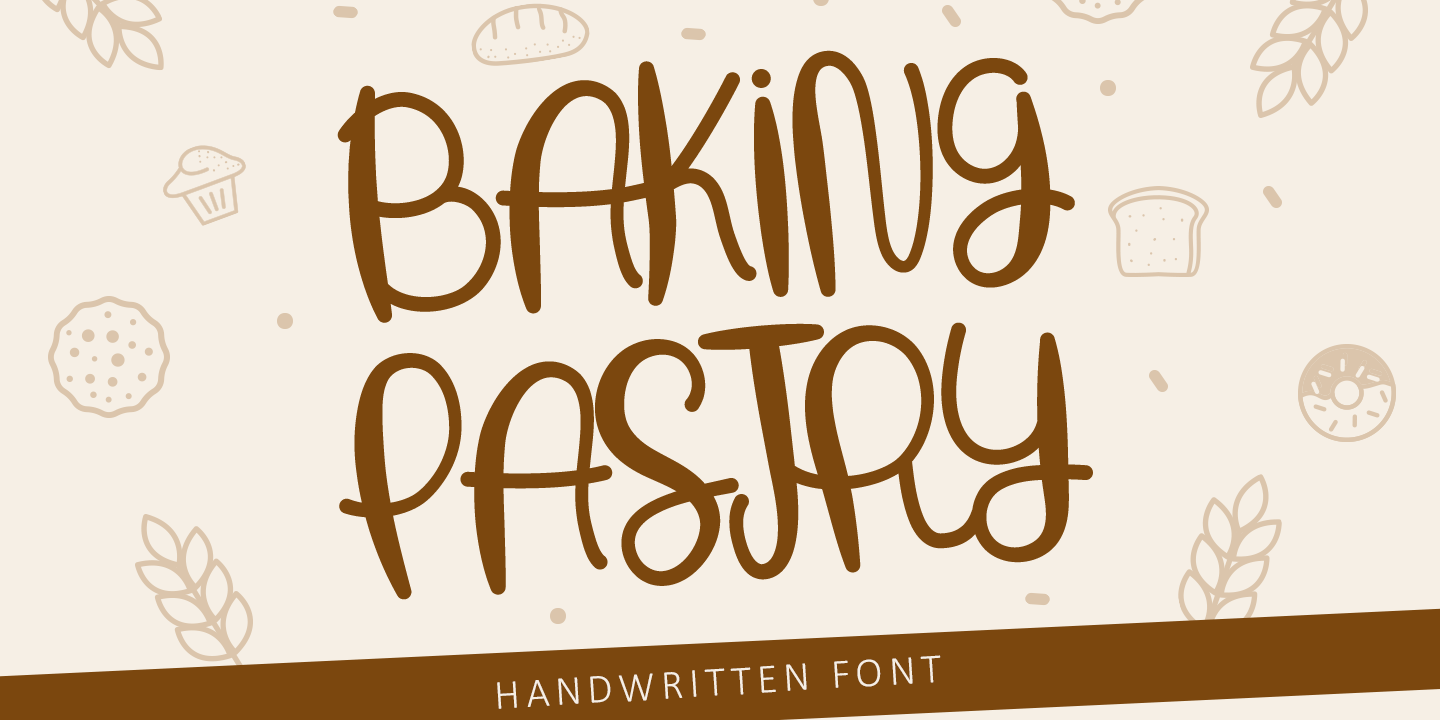 Ejemplo de fuente Baking Pastry Regular
